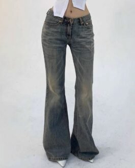 New-style Vintage Distressed Washed Denim Jeans That Flatter Your