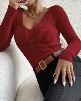 Incroyable pull col V femme